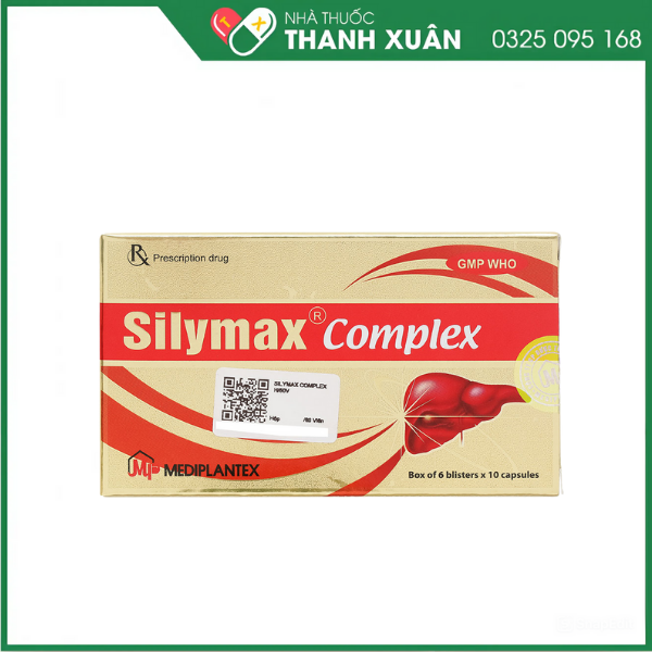 Silymax Complex trị viêm gan do virus, gan nhiễm mỡ